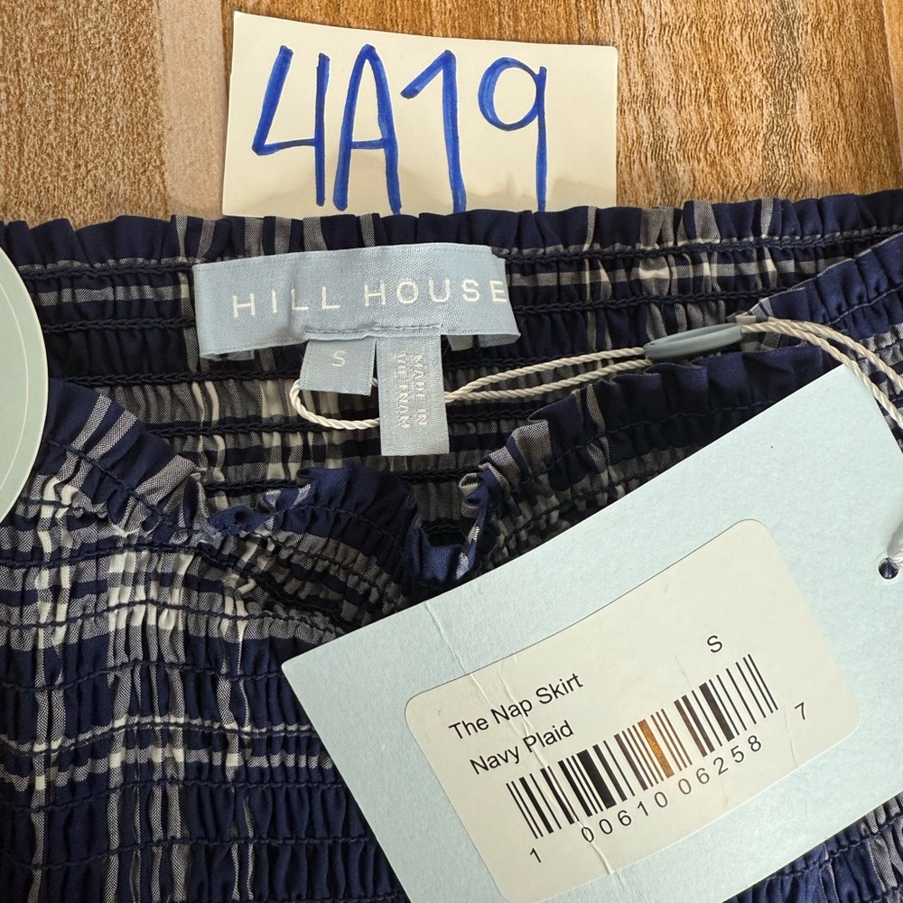 Hill House Navy and White Plaid Midi Skirt - Picture 6 of 8
